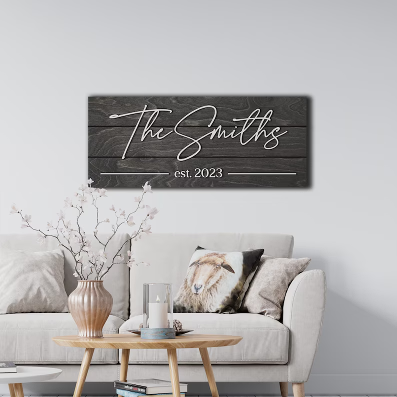 Custom Last Name Sign